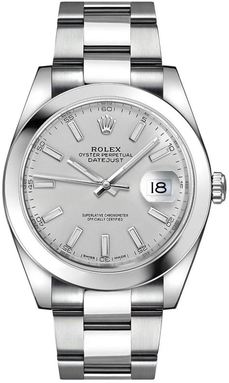 rolex silver watch price